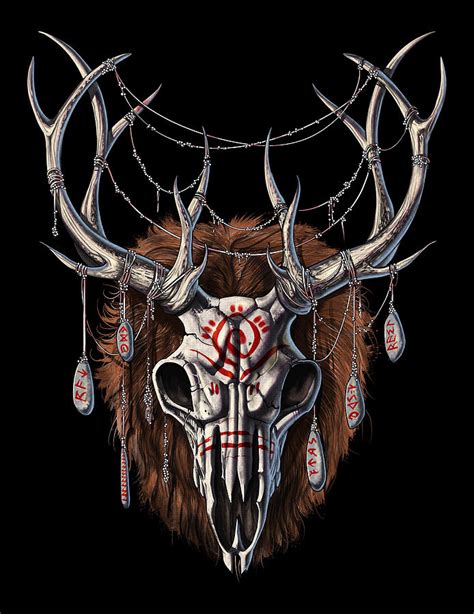 Wendigo Skull Digital Art By Nikolay Todorov Fine Art America