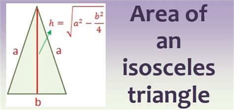 The third side is called the base. Area of an isosceles triangle - Mathematical Way