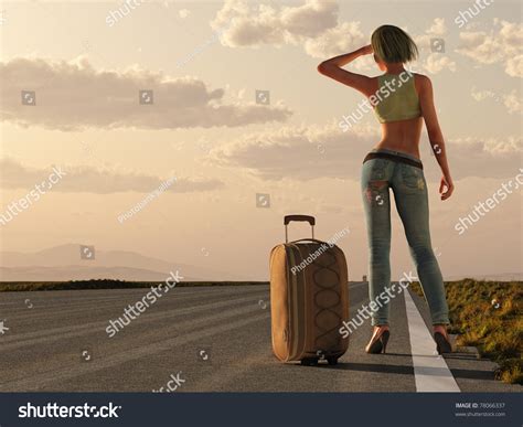 Sexy Hitchhiker Stock Illustrations Images Vectors Shutterstock