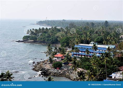 Kollam Kerala India March 2 2019 A View From The Tangasseri