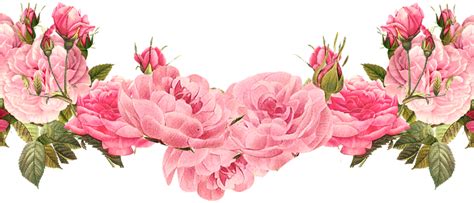 Download Pink Floral Border Png Transparent Image Pin