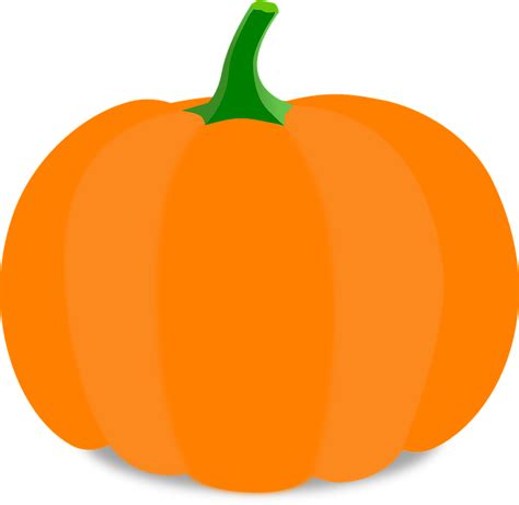 Orange pumpkin vector clipart and illustrations (47,116). Free vector graphic: Pumpkin, Cartoon, Orange, Stem - Free ...