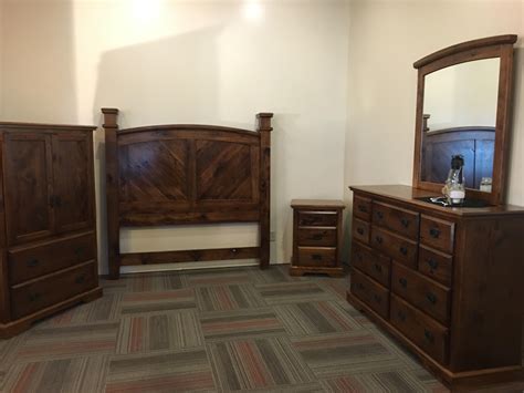 (furniture dealers and professional designers only). Derksen Rustic Hickory Bedroom Suite - Wheatstate Wood Design