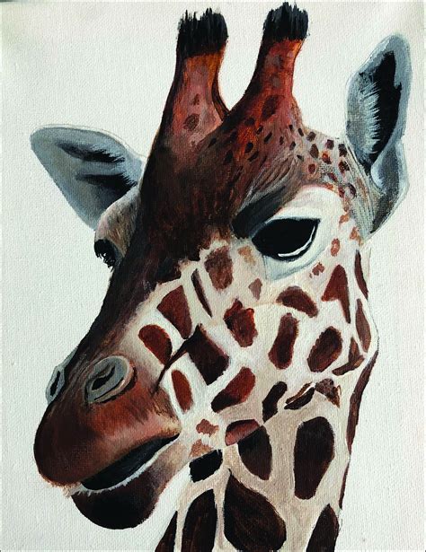 Giraffe Art Original Acrylic Painting On Canvas Or Prints For Etsy