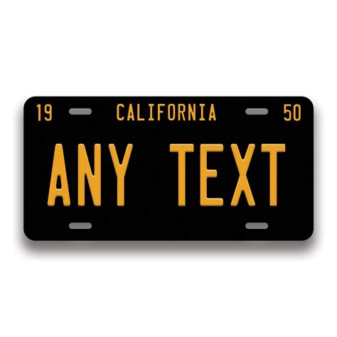 Buy California Personalized License Plate Custom California Vintage