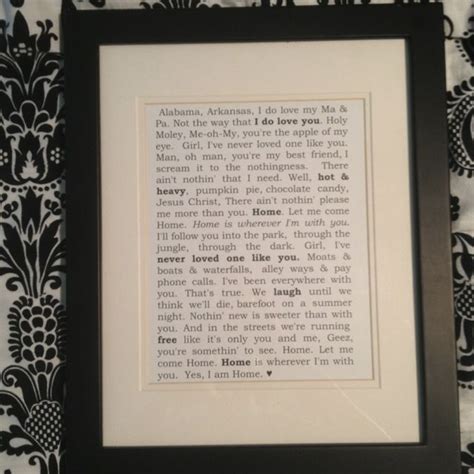 Maybe you would like to learn more about one of these? Lyrics to Home, the last song played at our wedding. Will ...