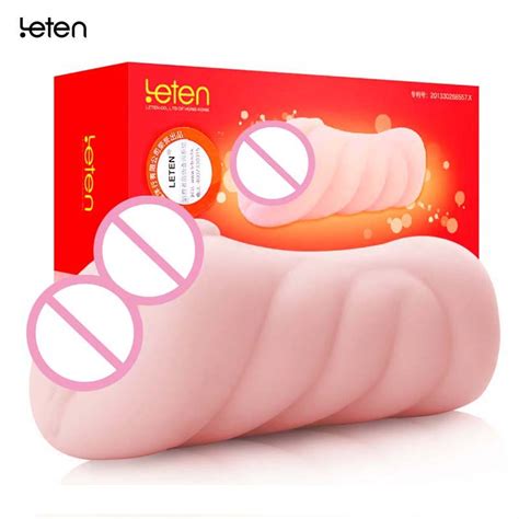 Leten Male Masturbator Cup Super Thick Soft Realistic Vagina For Men Virgin Pocket Pussy