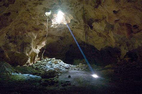 Cave Light Rocks Hole Light Spots Beam Cave Light Hd Wallpaper
