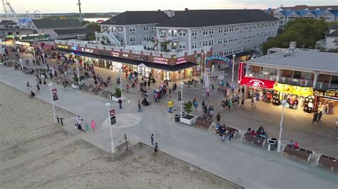 The Ocean City Boardwalk On A Summers Evening Youtube