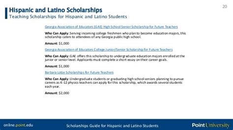 Scholarship Guide For Hispanic And Latino Students