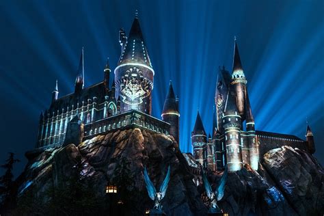 The Nighttime Lights At Hogwarts Castle O Novo Show De Luzes Do