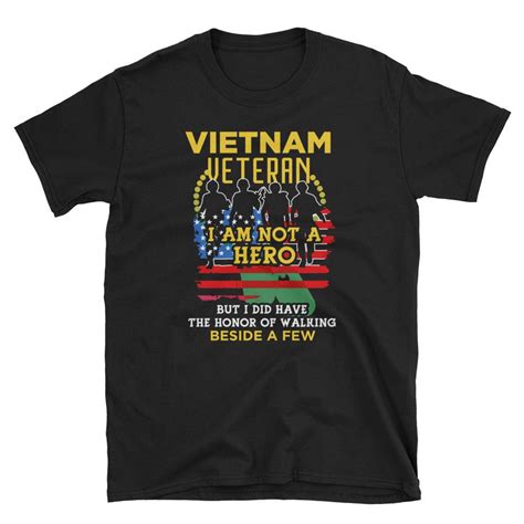Vietnam Veteran T Shirt Proud Vietnam War Vets Clothing Etsy