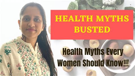 Health Myths Every Women Should Know Women Health Myths Busted Womens Health Series Youtube