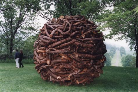 Storm King Archival Item Andy Goldsworthy Two Oak Stacks 2000