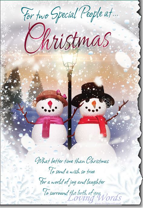 Two Special People At Christmas Greeting Cards By Loving Words