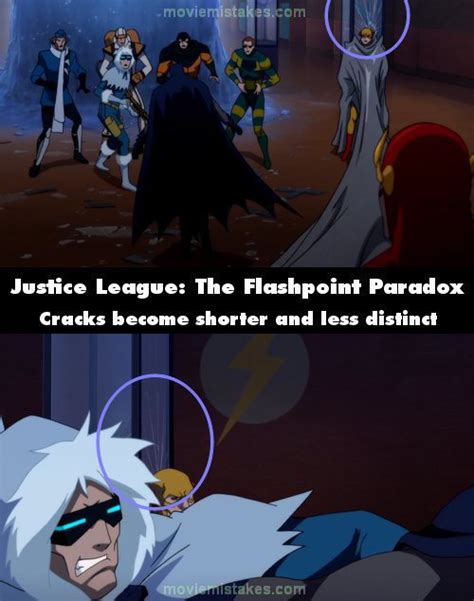 Рискуя своей жизнью, он не жалел сил по поимке преступников. Justice League: The Flashpoint Paradox movie mistake ...