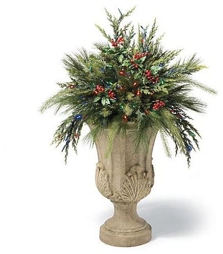 Shop for outdoor christmas decorations in christmas decor. Cordless Urn Filler Christmas Decor - Traditional ...