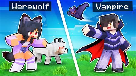 Minecraft But Were Werewolves And Vampires Youtube