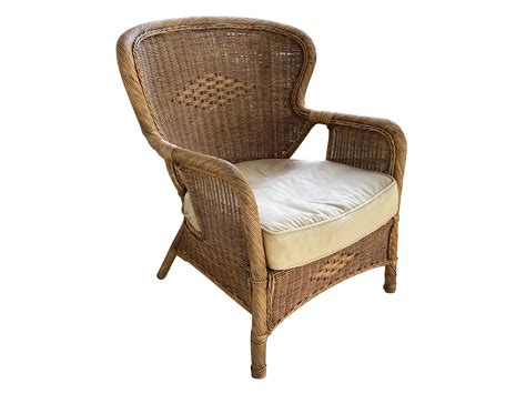 Sit back and relax in an outdoor chair from pier 1 imports. Wicker Chair and Ottoman • The Local Vault