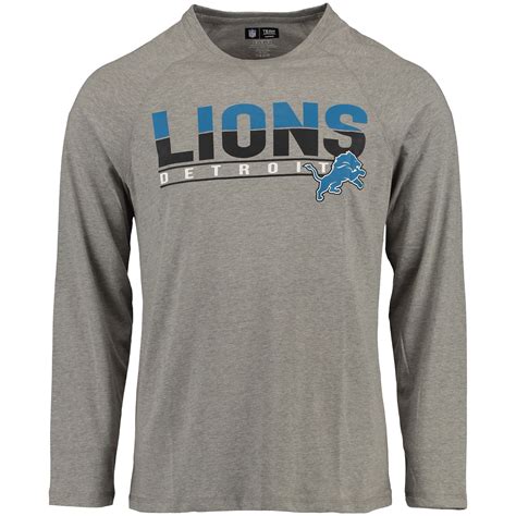 Womens Detroit Lions Nike Light Blue Rewind Script Long Sleeve T Shirt