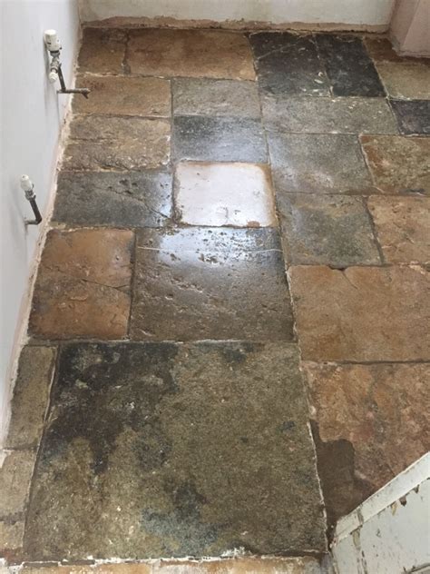 300 Year Old Flagstone Floor Restored In Bicester