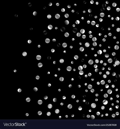 Silver Confetti On A Black Background Royalty Free Vector