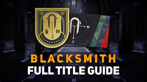 Full Black Armory Badge Guide Destiny 2 Blacksmith Seal Please Read