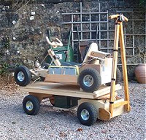 Maybe you would like to learn more about one of these? Home built (DIY) small electric buggies and go kart plans - plans for 500W powered yard trailer.
