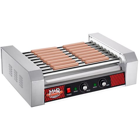 24 Hot Dog Roller Machine 9 Rollers Hotdog Or Sausage Grill Electric