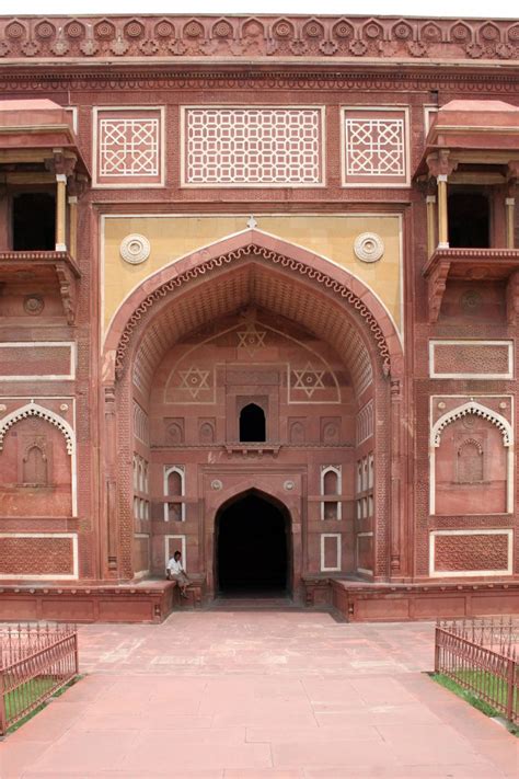 Entrance Door To The Jahangiri Mahal In Agra Fort Photo David Castor