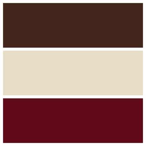 Dark Brown Cream And Burgundy ♡♡ Color Combo Inspiration Maroon Walls