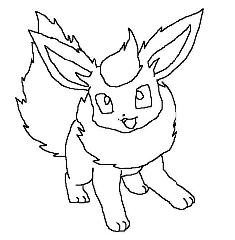 Flareon Free Coloring Pages