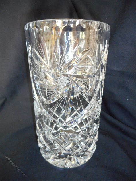 Antiques Atlas Heavy Quality Cut Glass Crystal Vase