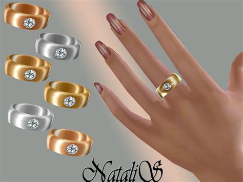 The Sims Resource Ring With Crystal By Natalis • Sims 4 Downloads