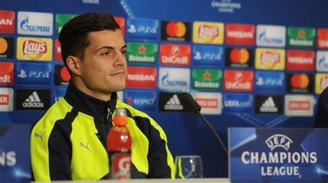 arsenal midfielder granit xhaka defends start to life at the emirates ahead of basel homecoming