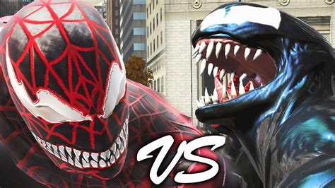 Venomized Miles Morales Vs Venom Epic Battle Youtube