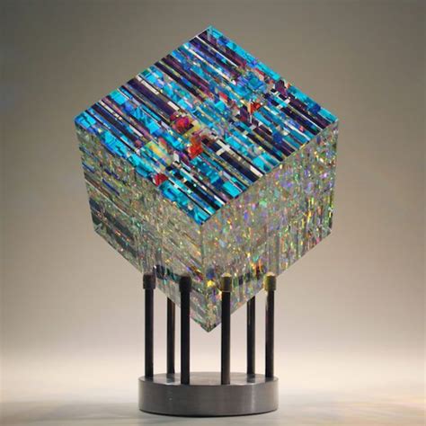 Magik Chroma Cube By Jack Storms Glass Art Glass Sculpture Glass