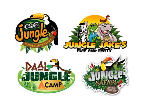Disney junior (formerly known as playhouse disney) is an american pay television network that is owned by the walt disney company through disney channels worldwide. Jungle logo style tiger lion monkey zoo snake by Shaem0