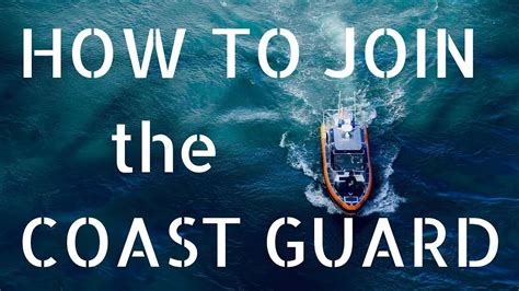 How To Join The Coast Guard Youtube