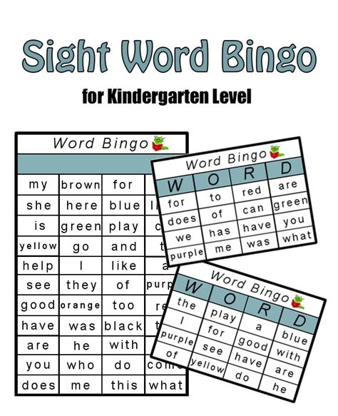 High Frequency Sight Word Bingo Printables My Little Me Best Baby Gear Reviews And Parent