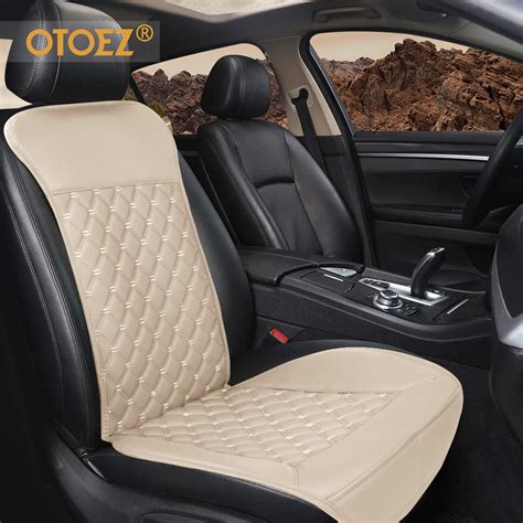 2pcs universal leather car seat cover front back quilted cushion protector pad ebay