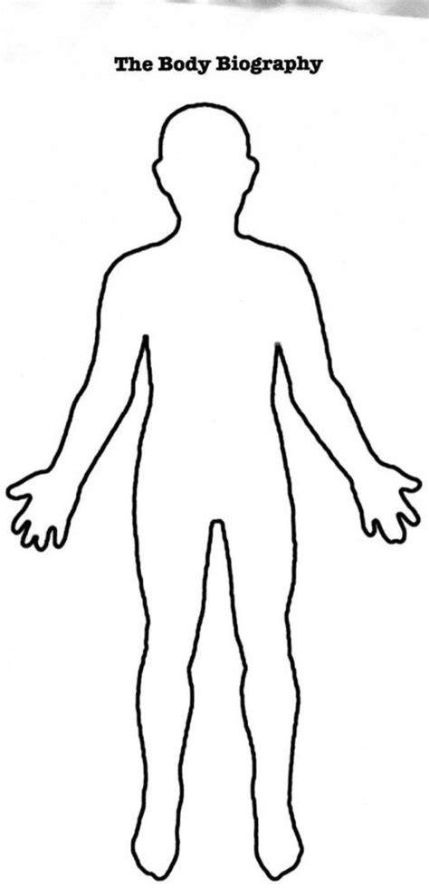 Person Outline Human Body Outline Printable Person
