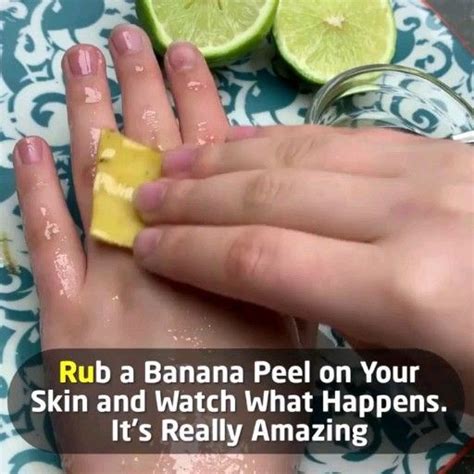 Rub A Banana Peel On Your Skin And Watch What Happens Its Really