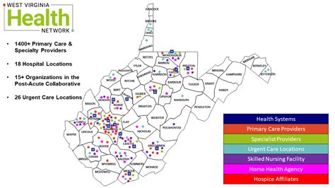 Map West Virginia Health Network