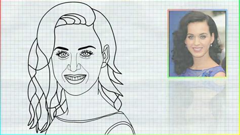 How To Draw Katy Perry Easy How To Draw Katy Perry Easy Tutorial Step