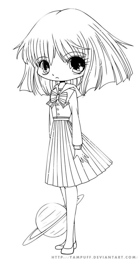 The kawaii style is very popular nowadays and is interesting to boys and girls. Linearts for Coloring by YamPuff on deviantART | Chibi ...