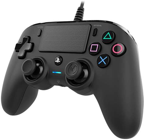 Nacon Wired Compact Ps4 Controller Black Exotique