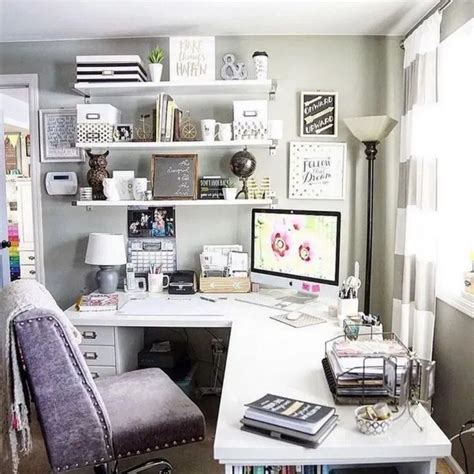 37 Pretty Home Office Ideas For Women Homeoffice Officedecor