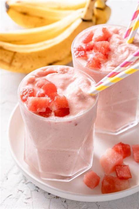 Banana Watermelon Smoothie Nibble And Dine