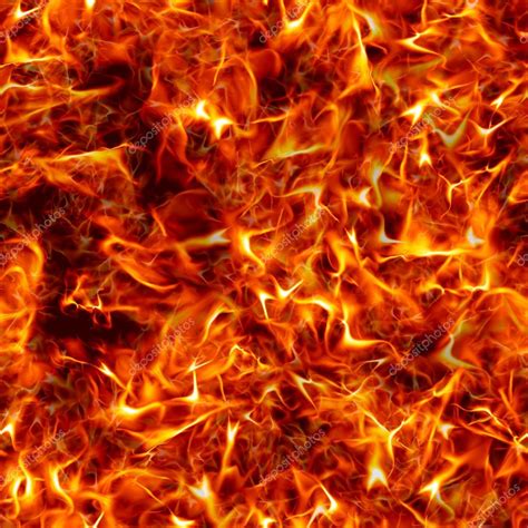Seamless Texture Of Fire Bright Flames From The Explosion Stock Photo